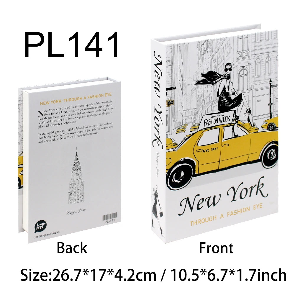 Luxury Fake Books For Decoration Living Room Decorative Book Coffee Table Bedroom Bookends Shooting Props Room Storage Box Decor